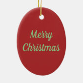 SNOWMAN BODYGUARD, CHRISTMAS KARDINAL REDBIRD KERAMIK ORNAMENT (Hinten)