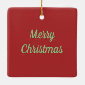 SNOWMAN BODYGUARD, CHRISTMAS KARDINAL REDBIRD KERAMIKORNAMENT (Rückseite)