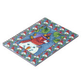 SNOWMAN BODYGUARD, CHRISTMAS KARDINAL REDBIRD NOTIZBLOCK (Linke Seite)