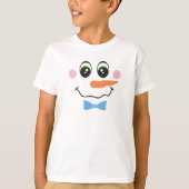 Snowman Boy Face T - Shirt für Kinder (Vorderseite)