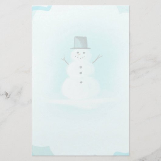 Snowman Briefpapier (Vorderseite)