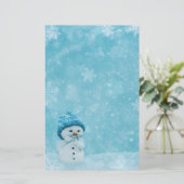 Snowman Briefpapier (Stehend Vorderseite)