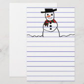 Snowman Briefpapier (Vorne/Hinten)