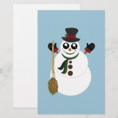 Snowman Briefpapier (Vorne/Hinten)
