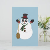 Snowman Briefpapier (Stehend Vorderseite)