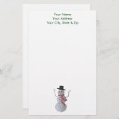 Snowman Briefpapier (Vorne/Hinten)