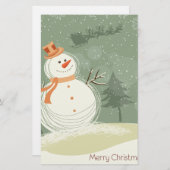 Snowman Briefpapier (Vorne/Hinten)