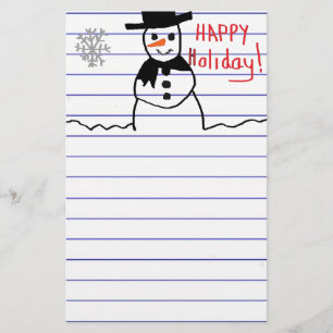 Snowman Briefpapier