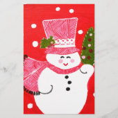 Snowman Briefpapier (Vorderseite)