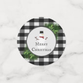 Snowman Buffalo Kariert Table Confetti Konfetti (Klein Vorderseite)