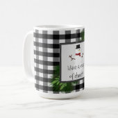Snowman Buffalo Karierte Tasse (Vorderseite Links)
