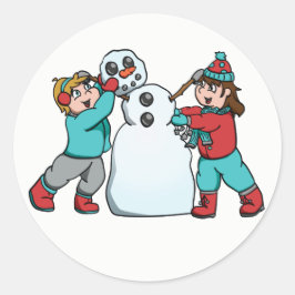 Snowman Builder Sticker