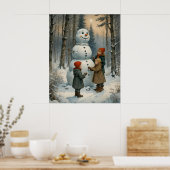 Snowman Builders Poster (Küche)