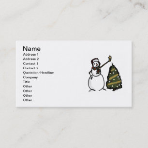 Snowman Business Card Visitenkarte