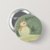 Snowman Button (Vorne & Hinten)