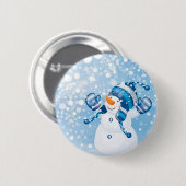 Snowman Button (Vorne & Hinten)