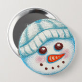 Snowman Button (Vorne & Hinten)