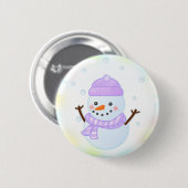 Snowman Button (Vorne & Hinten)