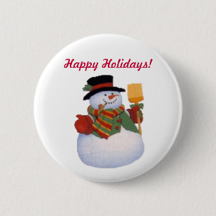 Snowman Button