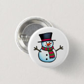 Snowman Button (Vorne & Hinten)