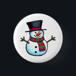Snowman Button<br><div class="desc">Niedliche Snowman-Illustration.</div>
