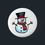 Snowman Button<br><div class="desc">Niedliche Snowman-Illustration.</div>