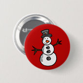 Snowman Button (Vorne & Hinten)