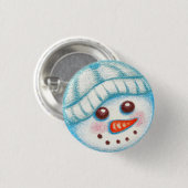 Snowman Button (Vorne & Hinten)