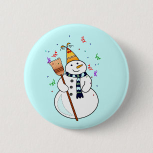 Snowman Button feiern