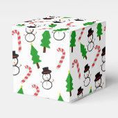 Snowman Candy Cane Christmas Tree Geschenkschachtel (Vorderseite)