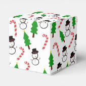 Snowman Candy Cane Christmas Tree Geschenkschachtel (Rückseite)