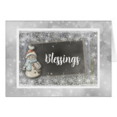 Snowman Card (Vorderseite (Horizontal))