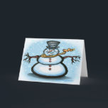 Snowman Card Feiertagskarte<br><div class="desc">Schneemann</div>