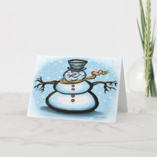 Snowman Card Feiertagskarte