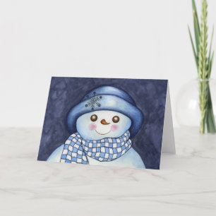 Snowman Card Feiertagskarte