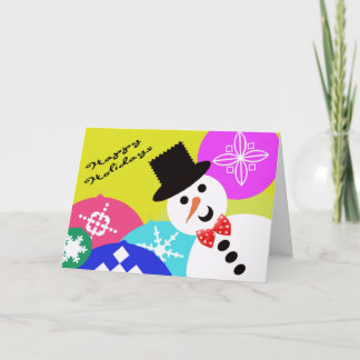 Snowman Card Feiertagskarte