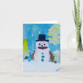Snowman Card Karte (Vorderseite)