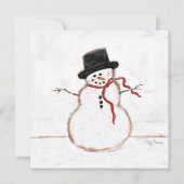 Snowman Card Karte (Vorderseite)