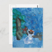 Snowman_Card Postkarte (Vorne/Hinten)