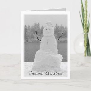 Snowman Cards Personalisierte Weihnachtskarten Feiertagskarte