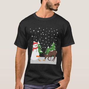 Snowman Carrot Schwanz Ugly Christmas Sweater Fun T-Shirt
