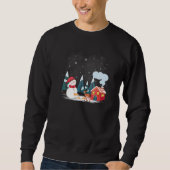 Snowman Carrot Tail Ugly Christmas   Humorous Sweatshirt (Vorderseite)