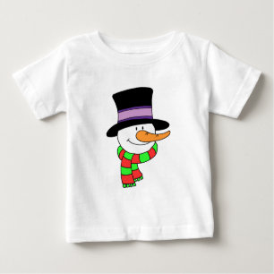 Snowman Cartoon Baby T-shirt