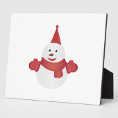 Snowman Cartoon Fotoplatte (Seite)