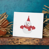 Snowman Cartoon Fotoplatte (Seite)