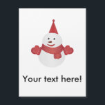 Snowman Cartoon Magnetkarte<br><div class="desc">Gutes Geschenk für Kinder,  Familie,  Freunde oder sogar für sich selbst! Sie können dieses Produkt anpassen,  indem Sie Ihren eigenen Text,  Foto etc. hinzufügen! Klicken Sie einfach auf den Button "Anpassen",  um Ihr Produkt zu erstellen! Dieses Design ist auch auf vielen anderen Produkten erhältlich.</div>