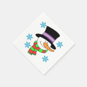 Snowman Cartoon Paper Napkins Serviette (Ecke)