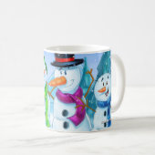 Snowman-Cartoon-Tasse Kaffeetasse (VorderseiteRechts)