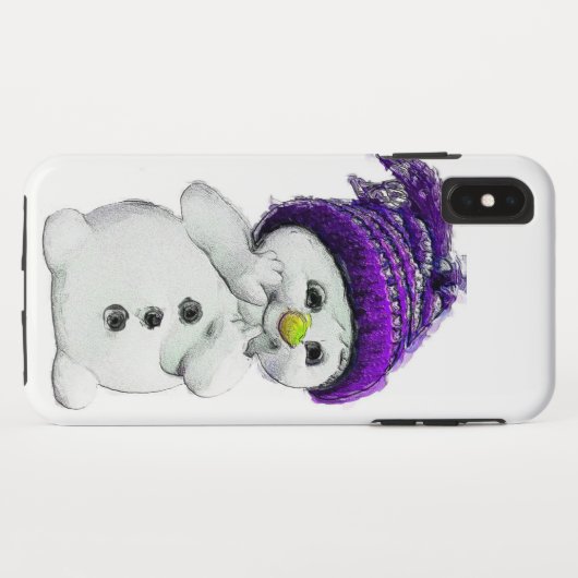 Snowman Case-Mate iPhone Case (Rückseite (Horizontal))