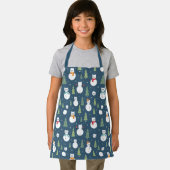 Snowman Cats Holiday Pattern Schürze (Insitu)